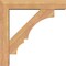 Ekena Millwork Balboa Block Smooth Bracket w/ Offset Brace, Western Red Cedar, 5 1/2"W x 26"D x 26"H BKT0604X26X26BOA05SWR - alternate 2